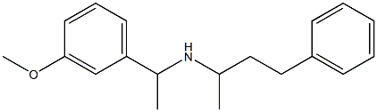 [1-(3-methoxyphenyl)ethyl](4-phenylbutan-2-yl)amine 结构式