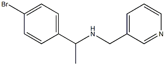 [1-(4-bromophenyl)ethyl](pyridin-3-ylmethyl)amine 结构式