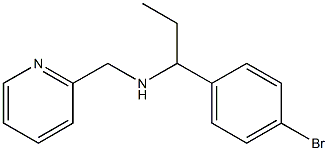 [1-(4-bromophenyl)propyl](pyridin-2-ylmethyl)amine 结构式