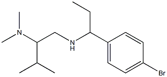 [1-(4-bromophenyl)propyl][2-(dimethylamino)-3-methylbutyl]amine 结构式