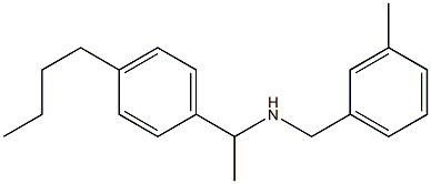 [1-(4-butylphenyl)ethyl][(3-methylphenyl)methyl]amine 结构式