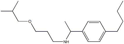 [1-(4-butylphenyl)ethyl][3-(2-methylpropoxy)propyl]amine 结构式