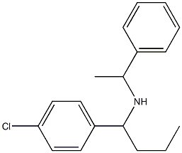 [1-(4-chlorophenyl)butyl](1-phenylethyl)amine 结构式