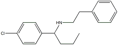 [1-(4-chlorophenyl)butyl](2-phenylethyl)amine 结构式