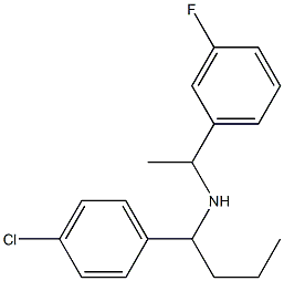 [1-(4-chlorophenyl)butyl][1-(3-fluorophenyl)ethyl]amine 结构式