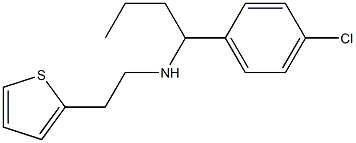 [1-(4-chlorophenyl)butyl][2-(thiophen-2-yl)ethyl]amine 结构式