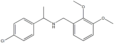 [1-(4-chlorophenyl)ethyl][(2,3-dimethoxyphenyl)methyl]amine 结构式