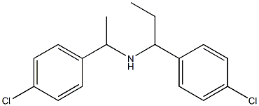 [1-(4-chlorophenyl)ethyl][1-(4-chlorophenyl)propyl]amine 结构式