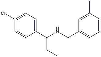 [1-(4-chlorophenyl)propyl][(3-methylphenyl)methyl]amine 结构式