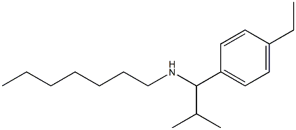[1-(4-ethylphenyl)-2-methylpropyl](heptyl)amine 结构式