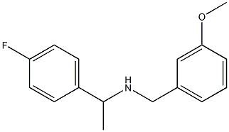 [1-(4-fluorophenyl)ethyl][(3-methoxyphenyl)methyl]amine 结构式