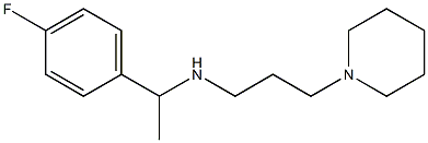 [1-(4-fluorophenyl)ethyl][3-(piperidin-1-yl)propyl]amine 结构式