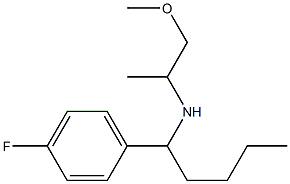 [1-(4-fluorophenyl)pentyl](1-methoxypropan-2-yl)amine 结构式