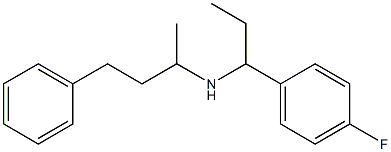 [1-(4-fluorophenyl)propyl](4-phenylbutan-2-yl)amine 结构式