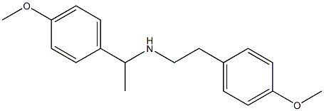 [1-(4-methoxyphenyl)ethyl][2-(4-methoxyphenyl)ethyl]amine 结构式