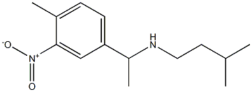 [1-(4-methyl-3-nitrophenyl)ethyl](3-methylbutyl)amine 结构式