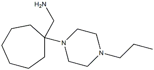 [1-(4-propylpiperazin-1-yl)cycloheptyl]methylamine 结构式