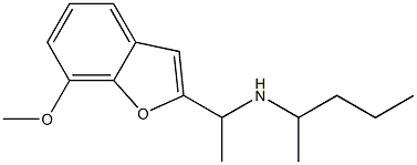 [1-(7-methoxy-1-benzofuran-2-yl)ethyl](pentan-2-yl)amine 结构式
