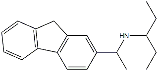 [1-(9H-fluoren-2-yl)ethyl](pentan-3-yl)amine 结构式