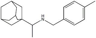 [1-(adamantan-1-yl)ethyl][(4-methylphenyl)methyl]amine 结构式