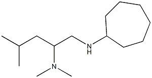 [1-(cycloheptylamino)-4-methylpentan-2-yl]dimethylamine 结构式