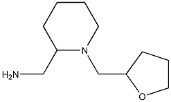 [1-(oxolan-2-ylmethyl)piperidin-2-yl]methanamine 结构式