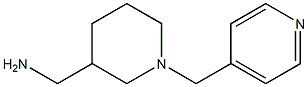 [1-(pyridin-4-ylmethyl)piperidin-3-yl]methanamine 结构式