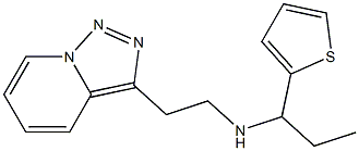 [1-(thiophen-2-yl)propyl](2-{[1,2,4]triazolo[3,4-a]pyridin-3-yl}ethyl)amine 结构式