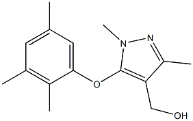 [1,3-dimethyl-5-(2,3,5-trimethylphenoxy)-1H-pyrazol-4-yl]methanol 结构式