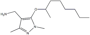 [1,3-dimethyl-5-(octan-2-yloxy)-1H-pyrazol-4-yl]methanamine 结构式