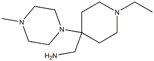 [1-ethyl-4-(4-methylpiperazin-1-yl)piperidin-4-yl]methylamine 结构式