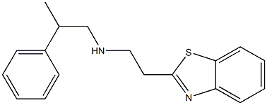 [2-(1,3-benzothiazol-2-yl)ethyl](2-phenylpropyl)amine 结构式