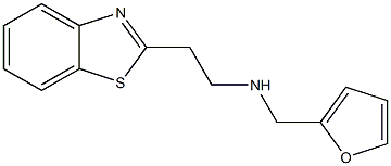 [2-(1,3-benzothiazol-2-yl)ethyl](furan-2-ylmethyl)amine 结构式