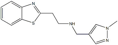 [2-(1,3-benzothiazol-2-yl)ethyl][(1-methyl-1H-pyrazol-4-yl)methyl]amine 结构式