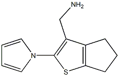 [2-(1H-pyrrol-1-yl)-5,6-dihydro-4H-cyclopenta[b]thien-3-yl]methylamine 结构式