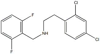 [2-(2,4-dichlorophenyl)ethyl][(2,6-difluorophenyl)methyl]amine 结构式