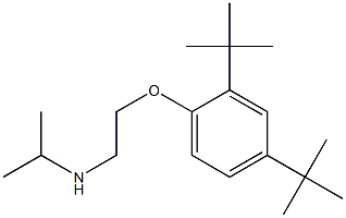 [2-(2,4-di-tert-butylphenoxy)ethyl](propan-2-yl)amine 结构式