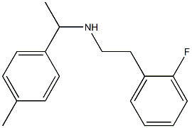 [2-(2-fluorophenyl)ethyl][1-(4-methylphenyl)ethyl]amine 结构式