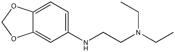 [2-(2H-1,3-benzodioxol-5-ylamino)ethyl]diethylamine 结构式