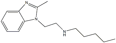 [2-(2-methyl-1H-1,3-benzodiazol-1-yl)ethyl](pentyl)amine 结构式