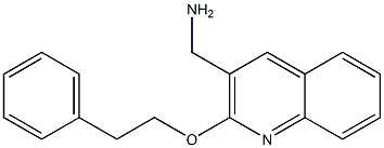 [2-(2-phenylethoxy)quinolin-3-yl]methanamine 结构式