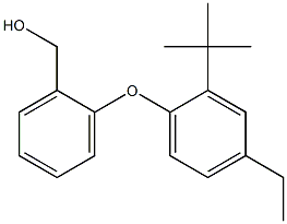 [2-(2-tert-butyl-4-ethylphenoxy)phenyl]methanol 结构式