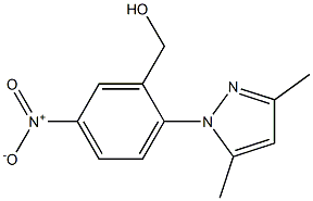 [2-(3,5-dimethyl-1H-pyrazol-1-yl)-5-nitrophenyl]methanol 结构式