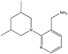 [2-(3,5-dimethylpiperidin-1-yl)pyridin-3-yl]methylamine 结构式