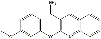 [2-(3-methoxyphenoxy)quinolin-3-yl]methanamine 结构式