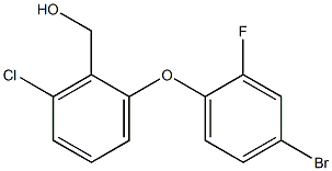 [2-(4-bromo-2-fluorophenoxy)-6-chlorophenyl]methanol 结构式