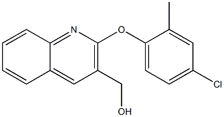 [2-(4-chloro-2-methylphenoxy)quinolin-3-yl]methanol 结构式