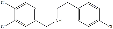 [2-(4-chlorophenyl)ethyl][(3,4-dichlorophenyl)methyl]amine 结构式