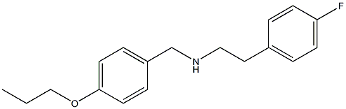 [2-(4-fluorophenyl)ethyl][(4-propoxyphenyl)methyl]amine 结构式