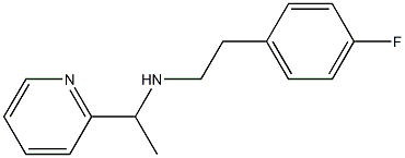 [2-(4-fluorophenyl)ethyl][1-(pyridin-2-yl)ethyl]amine 结构式